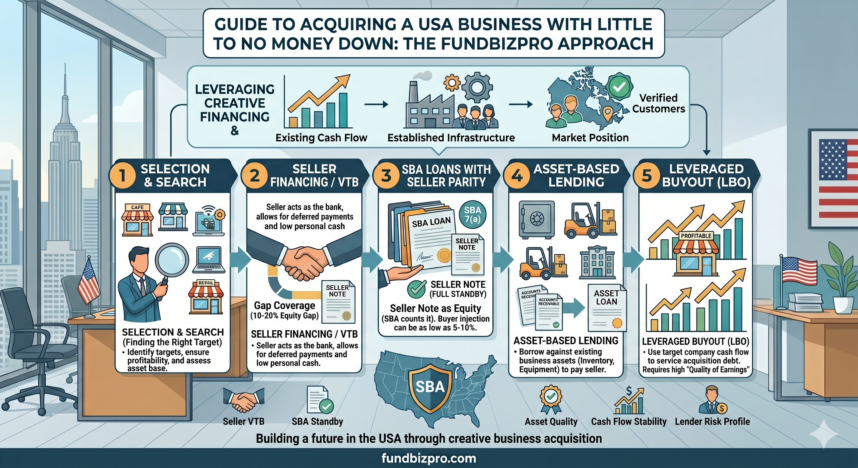 How to Buy an Existing Business with No Money Down (2026)