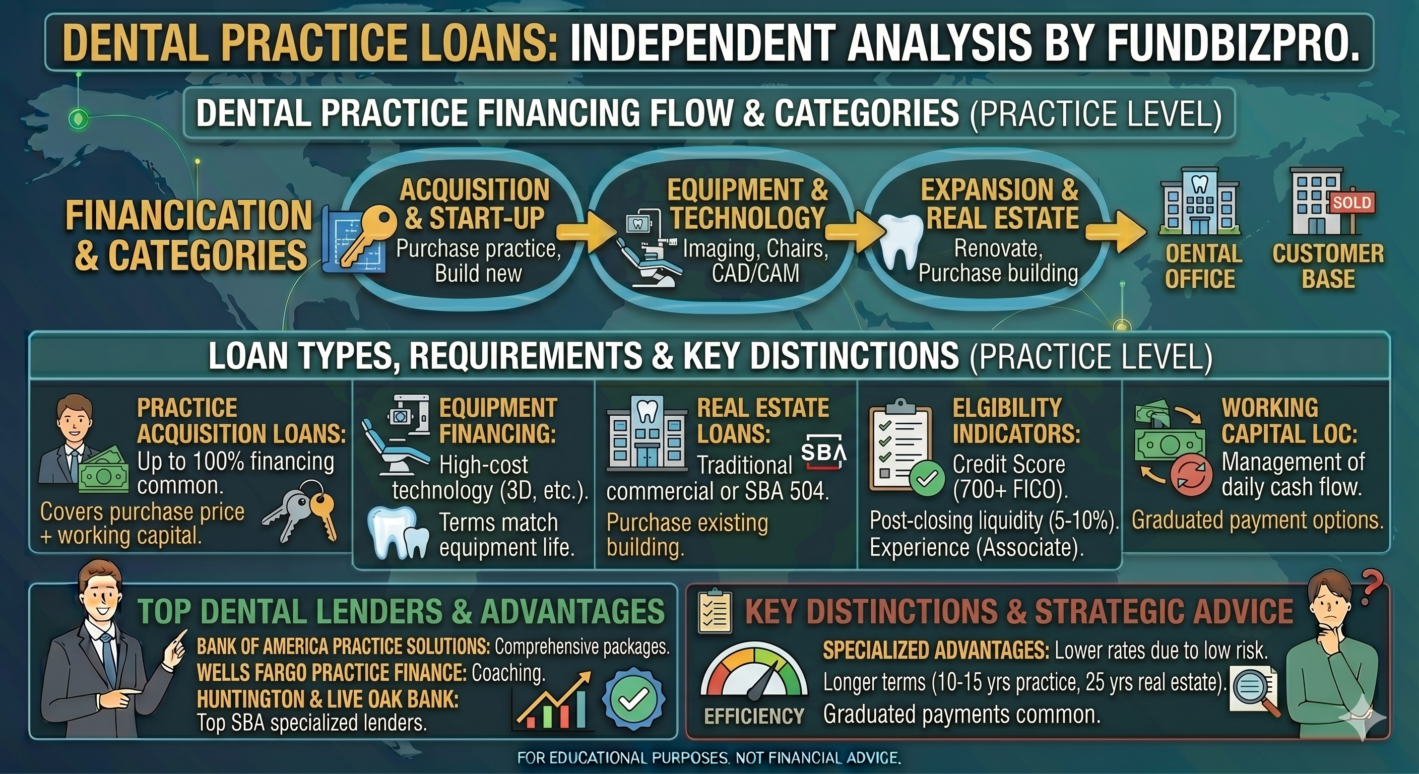 Dental Practice Loans: SBA Lenders and Loan Types